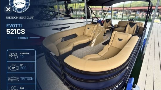 Freedom Boat Club reservation image for Stealth