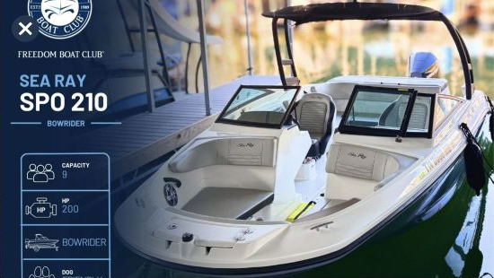 Freedom Boat Club reservation image for Steel