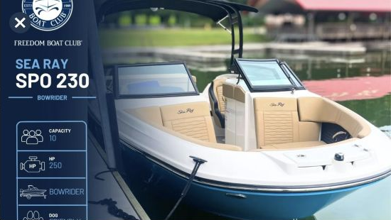 Freedom Boat Club reservation image for Maui