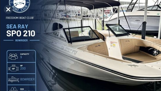 Freedom Boat Club reservation image for Blanco