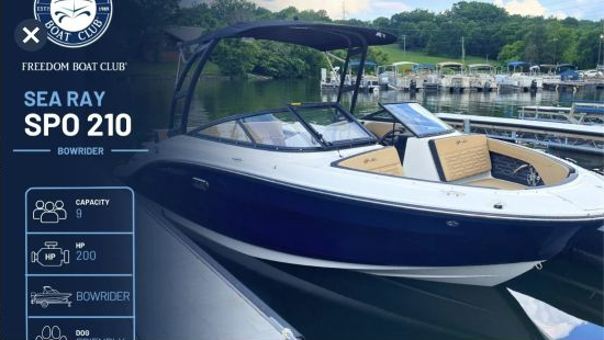 Freedom Boat Club reservation image for Titan