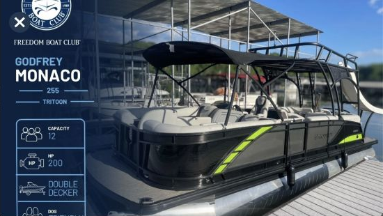 Freedom Boat Club reservation image for Pellissippi Queen
