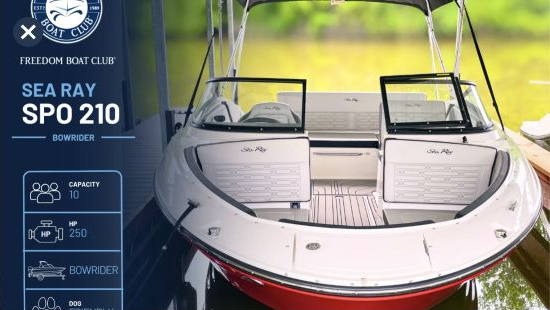 Freedom Boat Club reservation image for Ruby