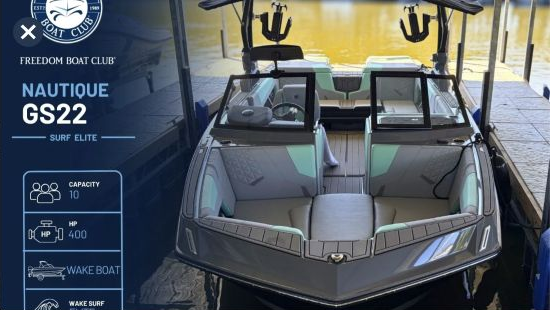 Freedom Boat Club reservation image for Dragonfly