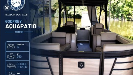 Freedom Boat Club reservation image for Lebowski - Double Decker